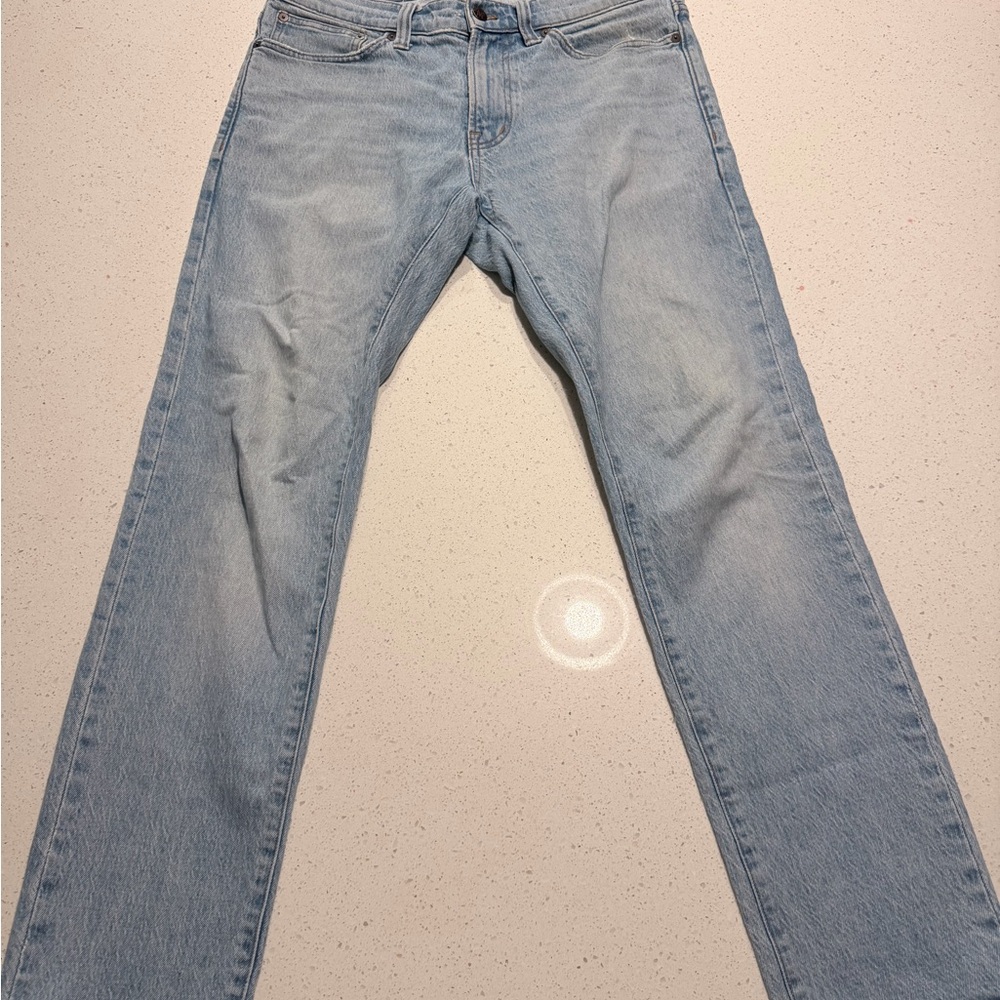 Madewell Men's Straight Jeans in Light Blue